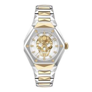 Philipp Plein The $kull Spikes Silicone Watch Two Tone Womens